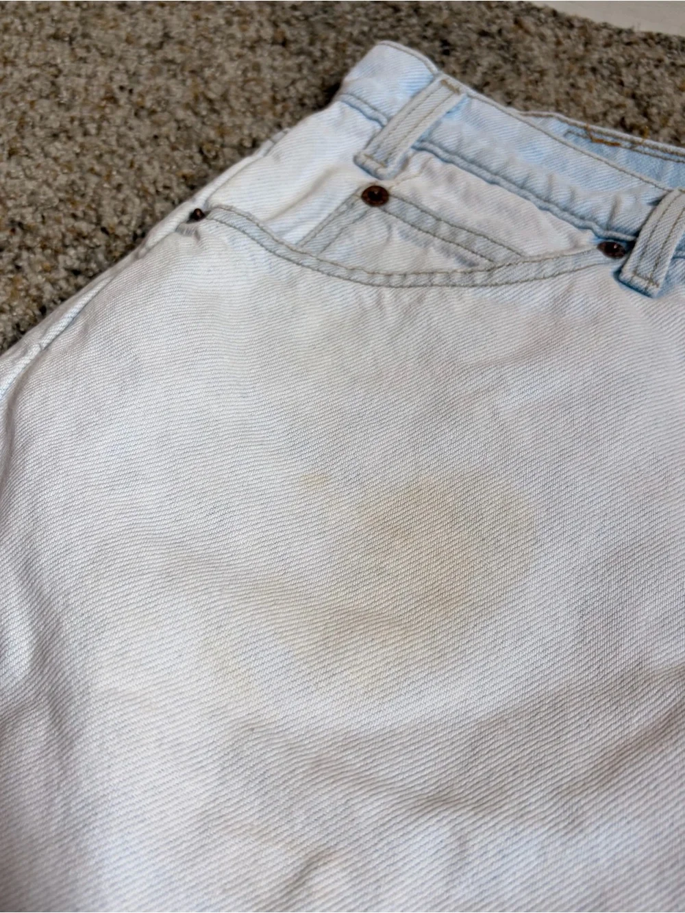 Vintage Levi’s 550 orange tab Light Blue Denim Shorts